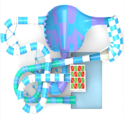 Giant Wave Roll Water Park Water Slide Combined Interstellar Spiral