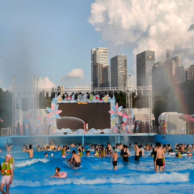 Buiten luchtgeblazen golfbad 0-1m golfhoogte voor waterpark