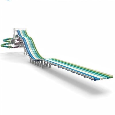 Water Park Six Parallel Combined Double Wave Slide 7-10m Height