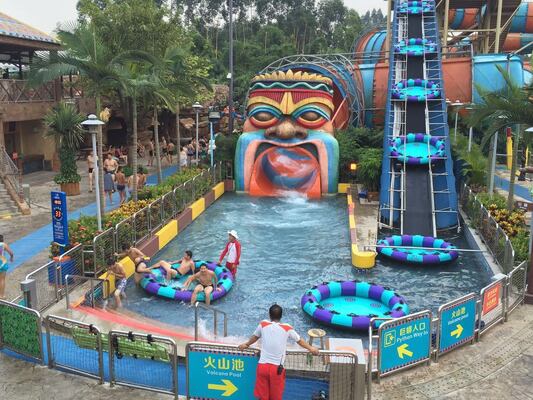 Guter Preis Riesige Python-Wasserrutsche, 18–21 m hoch, für Wasserbecken Online