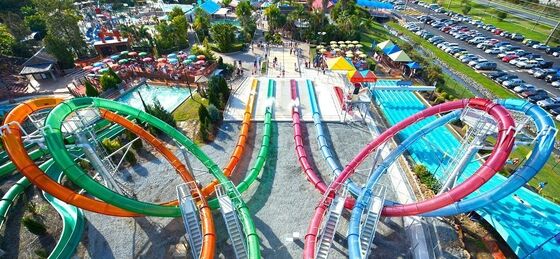 Good price Giant Loop Spiral Water Slide Corrosion Resistant 18 Meters For Teenagers online