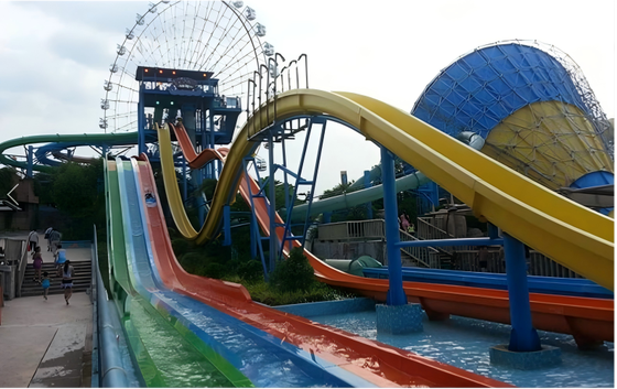 Good price Hump Shaped Water Park Water Slide 15M Corrosion Resistant online