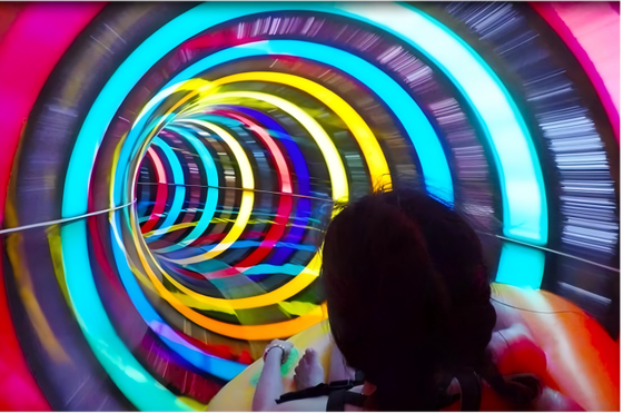 Bom preço Lâmpada LED à prova d'água Slide de água para parque aquático on-line