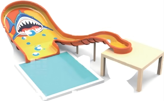 Bon prix Mini Sky Spin parc aquatique toboggan à eau de 1,95 m de hauteur radeau glissant en ligne