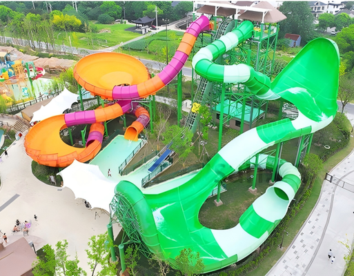 Good price Interstellar Spiral Giant Wave Roll Water Park Slide Combined online