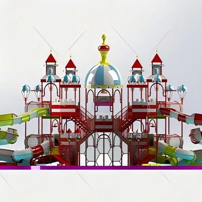 Bom preço Casa de escorrega aquática de estilo britânico 660m2 Anti-UV para parque aquático on-line