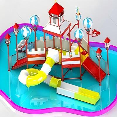 Good price Compact Water Park House British Style 660m2 Floor Area online