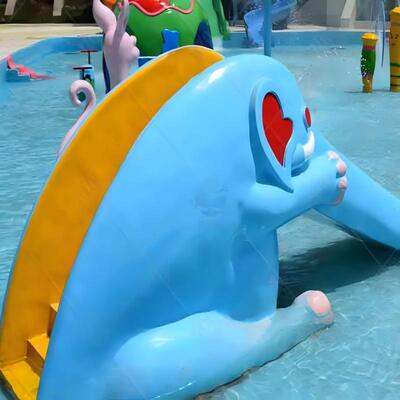 좋은 가격 아쿠아 파크 유리 섬유 코끼리 물 슬라이드 경식 저항 온라인으로