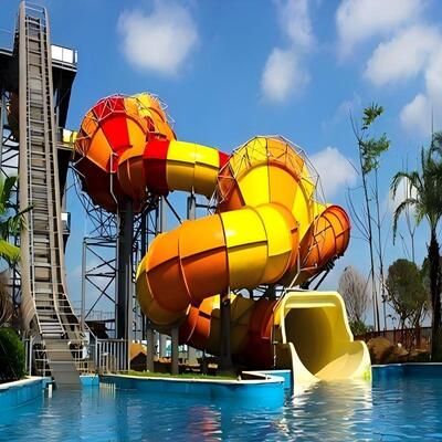 Goede prijs Honeycomb Thematisch Aquapark Waterglijbaan Stalen structuur 17M online