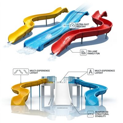 Good price Wave Water Slide 5M — Egyptian Sands Style Community Water Center online