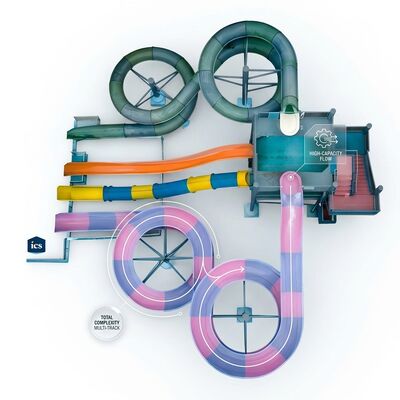 Good price AquaLoop Water Slide 7M — Nordic Fjord Style Large Water Park online