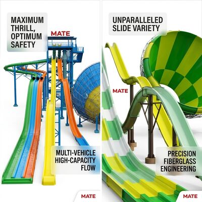 Good price Alpine Mountain Mat Racing Water Slide 22m for Theme Park online