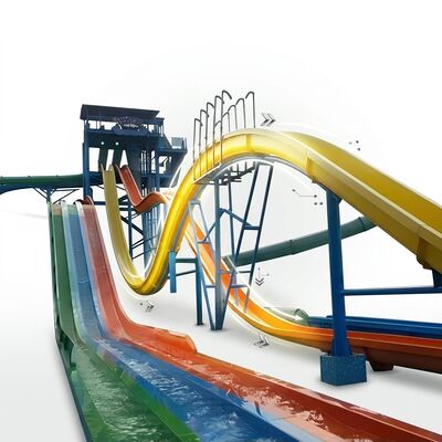 Good price 8M Ocean Wave Half-Pipe Water Park Water Slide online