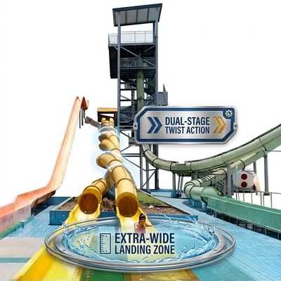 Good price Egyptian Sands Drop Pod Water Slide 18m for Backyard Luxury Pool online
