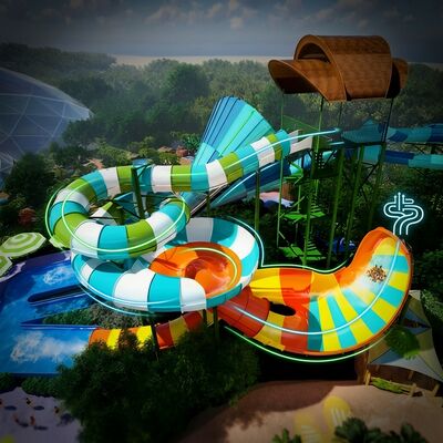 Good price Mediterranean Coast Family Rafting Water Slide 10m for Cruise Ship Deck online