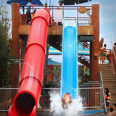 Good price Tropical Paradise Themed Drop Pod Water Slide 10M Aqua Adventure Park online